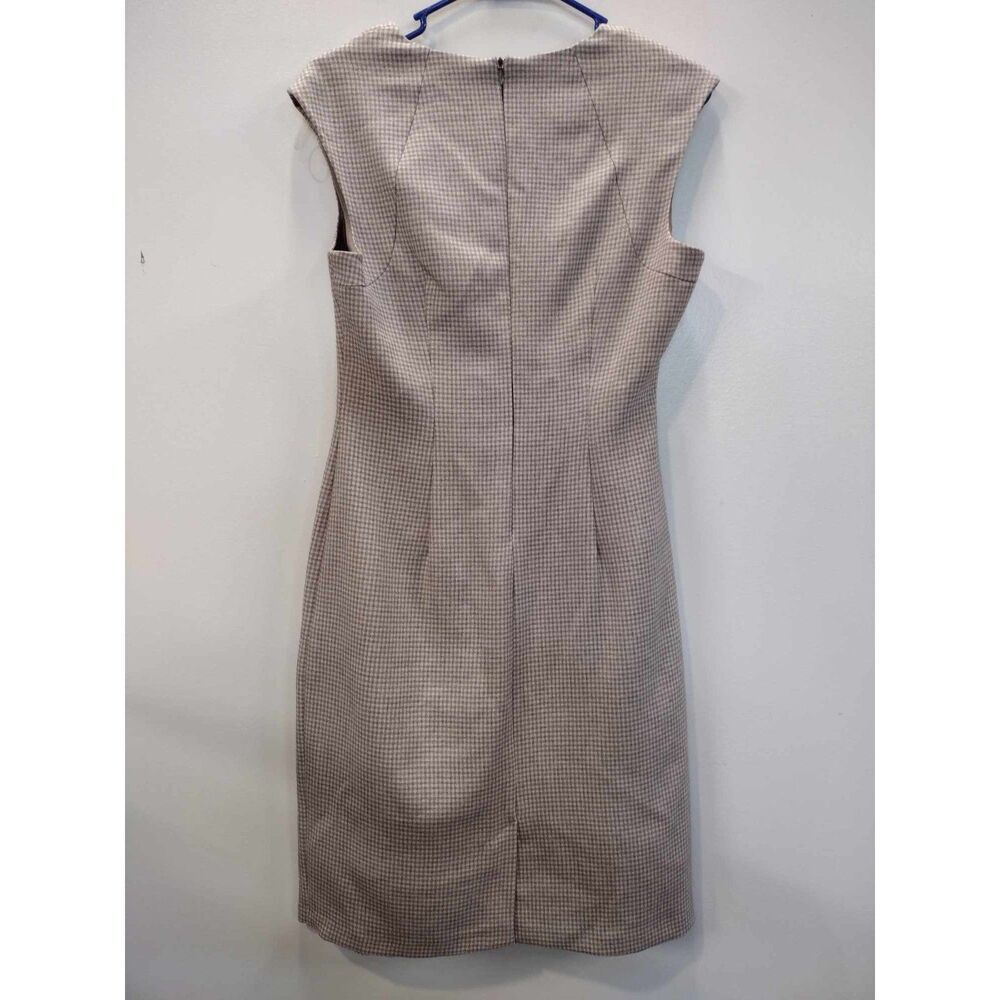 Connected Apparel Gray Checkered Squared Neckline… - image 2